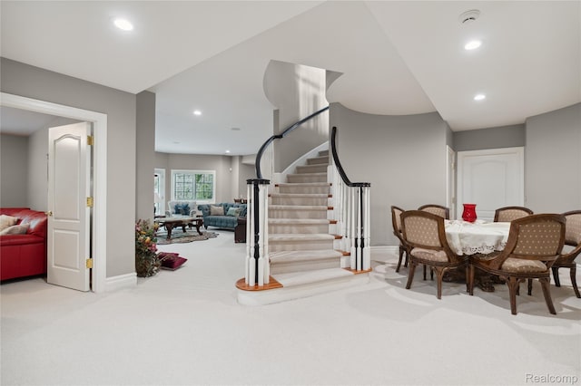8356 Misty Mdws, Grand Blanc, MI 48439 - staircase featuring carpet floors and recessed lighting