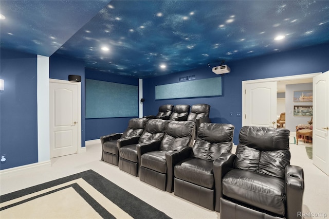 8356 Misty Mdws, Grand Blanc, MI 48439 - home theater with recessed lighting and carpet flooring