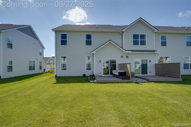 606 Angus Ln, Saline, MI 48176 - back of house with a patio, a yard, and outdoor lounge area