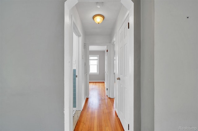 1566 Pearson St, Ferndale, MI 48220 - hallway featuring light wood finished floors and baseboards