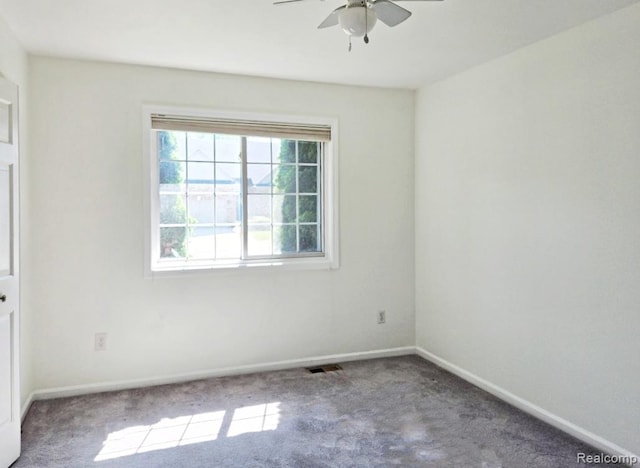 35260 Bradford Dr, New Baltimore, MI 48047 - unfurnished room with ceiling fan and carpet flooring