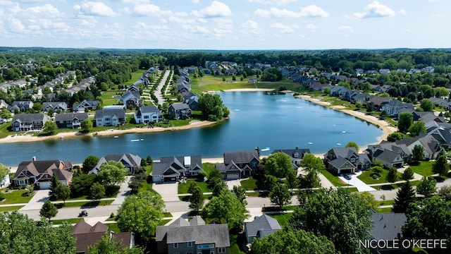 7150 Limerick Ln SW, Byron Center, MI 49315 - aerial perspective of suburban area featuring a large body of water