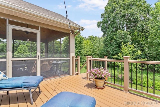 7150 Limerick Ln SW, Byron Center, MI 49315 - wooden terrace featuring a sunroom