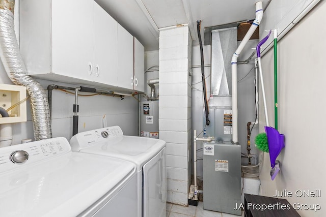 1035 Eastern Ave NE, Grand Rapids, MI 49503 - washroom with washer and dryer, cabinet space, and water heater