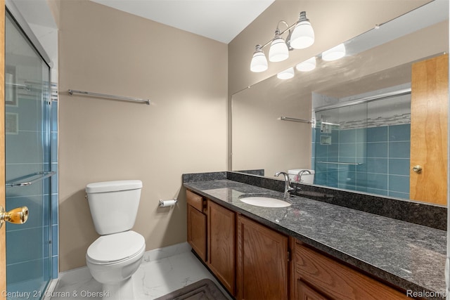 31450 Orchard Brook Ct Unit 8, Farmington Hills, MI 48336 - full bath featuring vanity, a stall shower, and marble look tiles