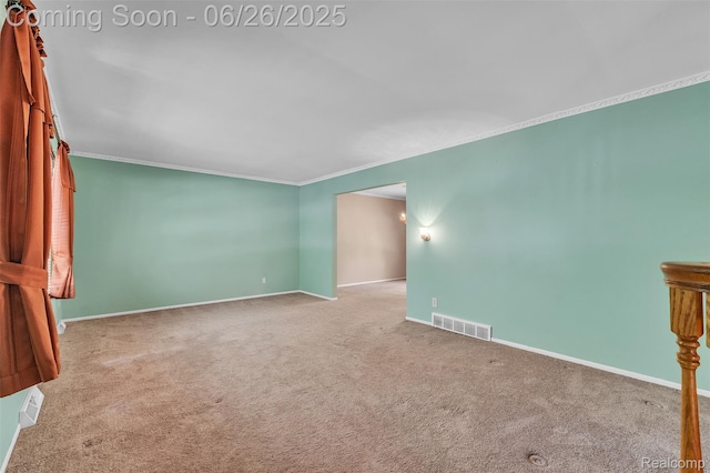 1840 Glen Iris Dr, Commerce Twp, MI 48382 - carpeted empty room with ornamental molding