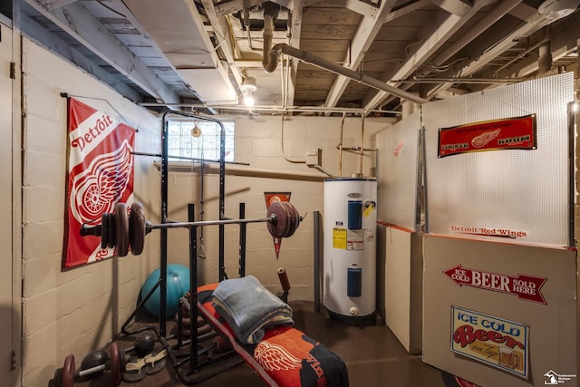 2030 W Sterns Rd, Temperance, MI 48182 - utility room featuring water heater and heating unit