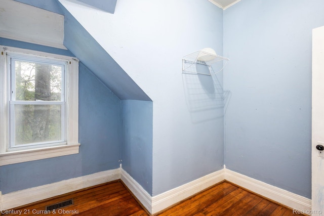 28604 Grayling Ave, Farmington Hills, MI 48336 - bonus room featuring dark wood finished floors and lofted ceiling