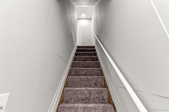 8329 Lenore St, Dearborn Heights, MI 48127 - stairway with carpet floors