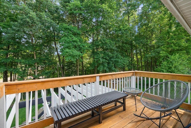 4608 Old Grand River Trl NE, Ada, MI 49301 - deck with view of wooded area