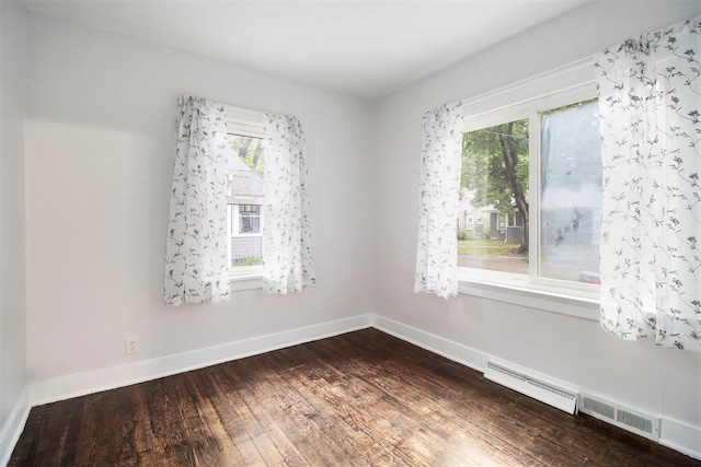 3415 Hoover St, Kalamazoo, MI 49008 - spare room featuring dark wood finished floors and baseboards