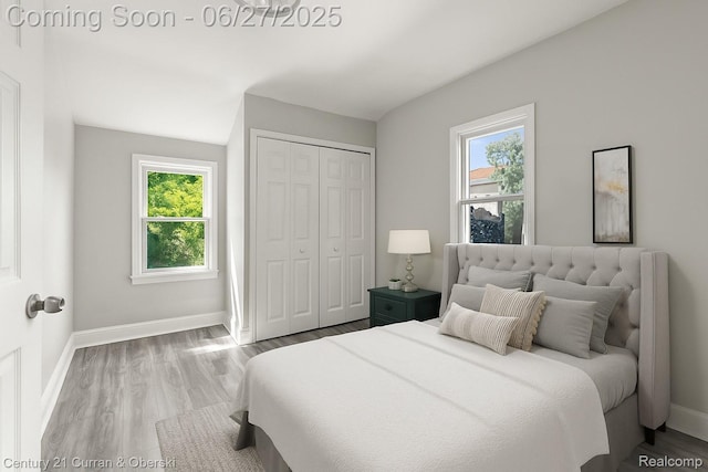 19349 Negaunee, Redford, MI 48240 - bedroom featuring multiple windows, wood finished floors, and a closet