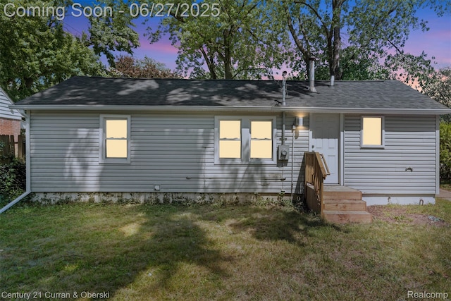 19349 Negaunee, Redford, MI 48240 - view of front facade with a lawn and roof with shingles