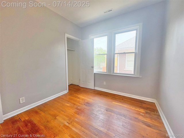 2135 Lakewood, Detroit, MI 48215 - unfurnished bedroom with light wood-style flooring and a closet