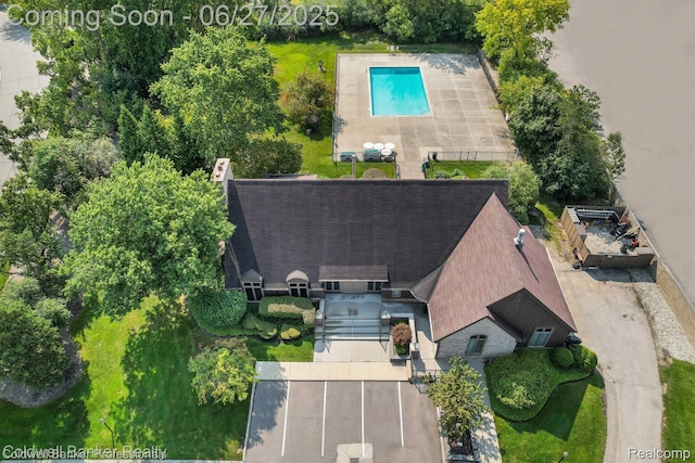30715 River Crossing St, Bingham Farms, MI 48025 - view from above of property featuring a pool