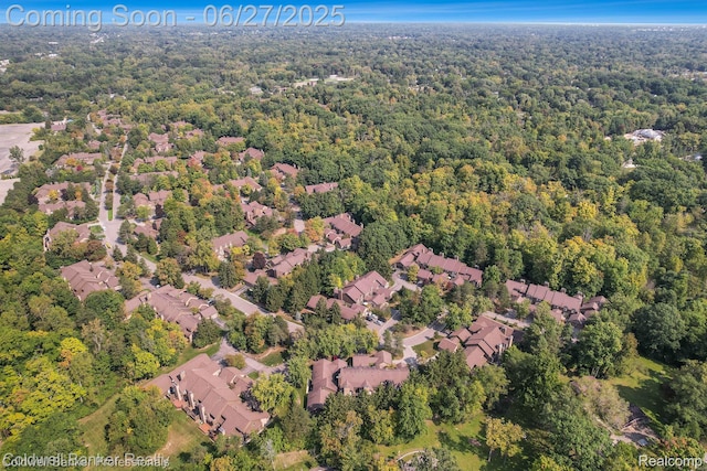 30715 River Crossing St, Bingham Farms, MI 48025 - aerial view of property and surrounding area featuring nearby suburban area