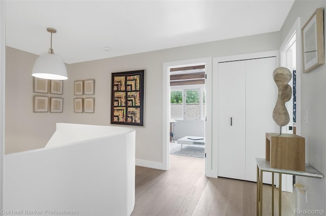 30715 River Crossing St, Bingham Farms, MI 48025 - corridor with wood finished floors and baseboards