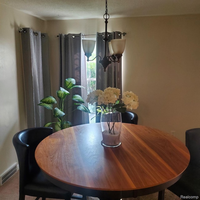 18918 Hartwell, Detroit, MI 48235 - carpeted dining room with a textured ceiling