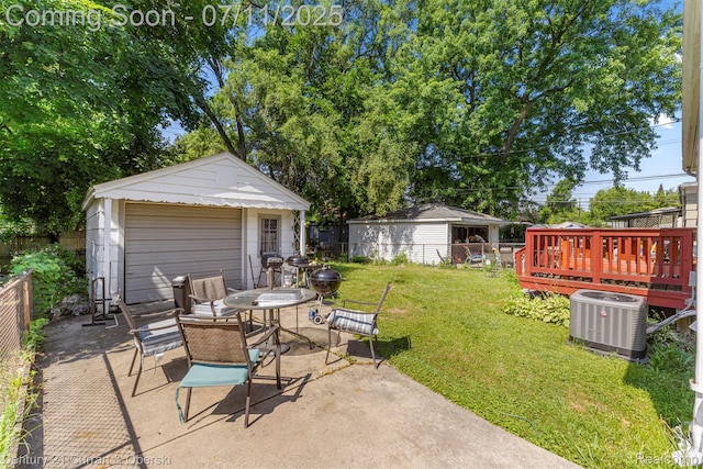 1773 Paris Ave, Lincoln Park, MI 48146 - view of patio with an outdoor structure