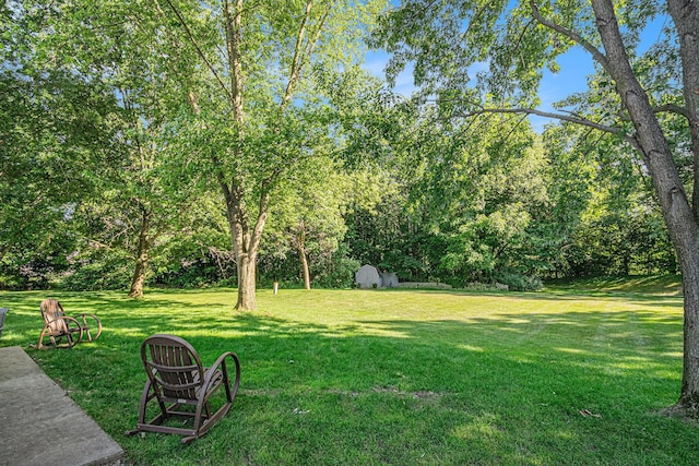 1314 Honeysuckle Ln, Niles, MI 49120 - view of green lawn featuring a storage shed