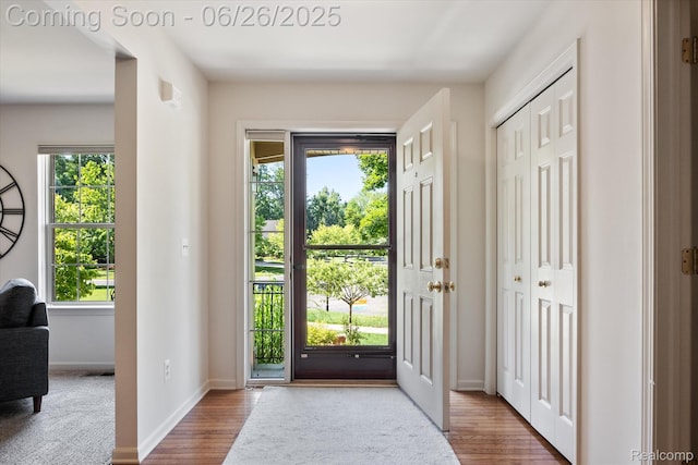 2538 Campbell Ct, Canton, MI 48188 - foyer entrance featuring healthy amount of natural light and wood finished floors