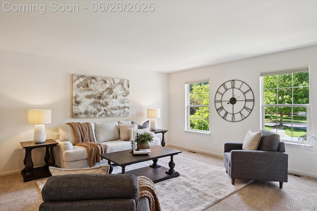 2538 Campbell Ct, Canton, MI 48188 - carpeted living area featuring baseboards