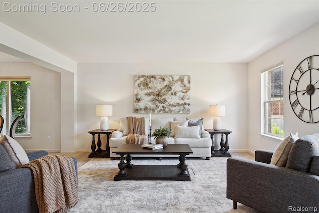 2538 Campbell Ct, Canton, MI 48188 - living area featuring carpet floors and baseboards