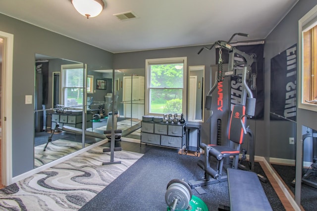 7640 W H Ave, Kalamazoo, MI 49009 - workout area with baseboards