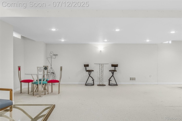 4532 Franklin Mill Rd, Southfield, MI 48301 - rec room with recessed lighting and baseboards