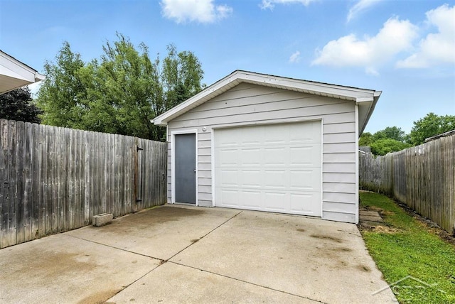 2295 Plainview Dr, Saginaw, MI 48603 - detached garage with concrete driveway