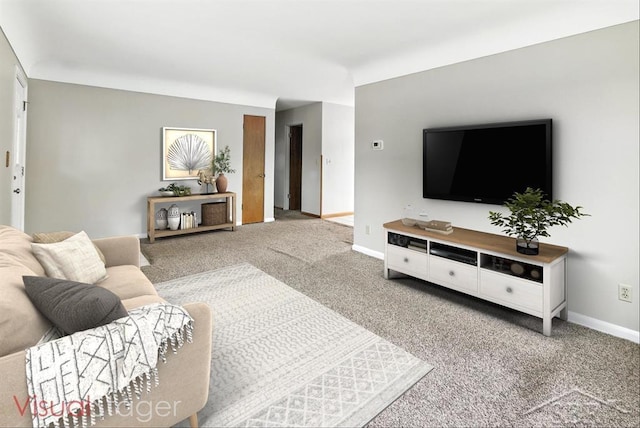 2295 Plainview Dr, Saginaw, MI 48603 - living room featuring carpet floors and baseboards