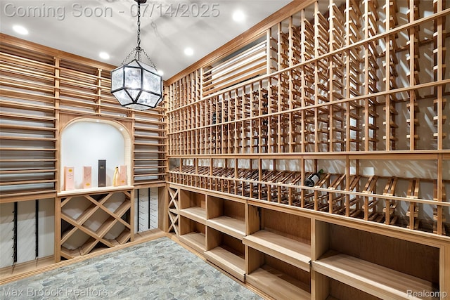7420 Inner Circle Dr, Bloomfield Hills, MI 48301 - wine area with recessed lighting