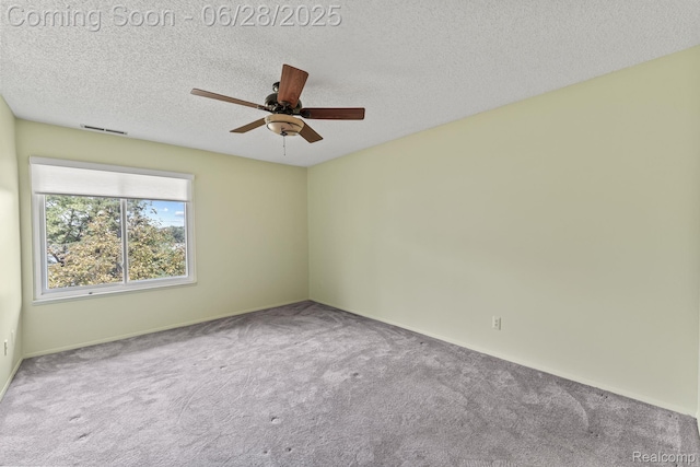 510 Cliffs Dr Unit 305, Ypsilanti, MI 48197 - unfurnished room featuring carpet, a ceiling fan, and a textured ceiling
