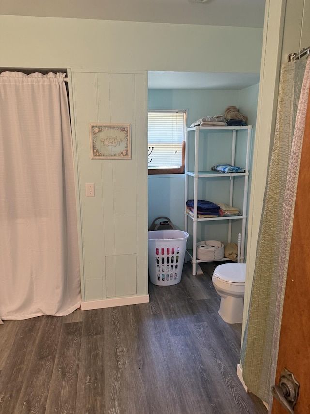 9500 Humphrey Rd, Reading, MI 49274 - bathroom with wood finished floors and toilet