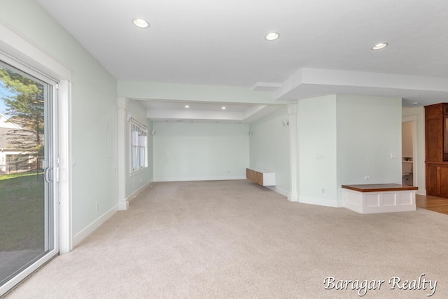 8790 Laurel Ridge Dr SE, Alto, MI 49302 - spare room with light colored carpet and recessed lighting