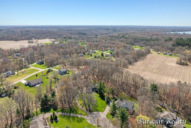 8790 Laurel Ridge Dr SE, Alto, MI 49302 - aerial view of property and surrounding area with a heavily wooded area
