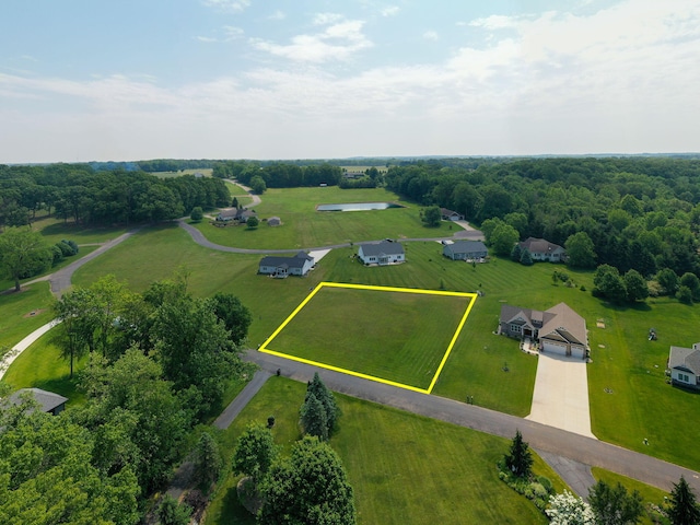 14170 Spring Valley Ct, Niles, MI 49120 - aerial view of sparsely populated area with property parcel outlined