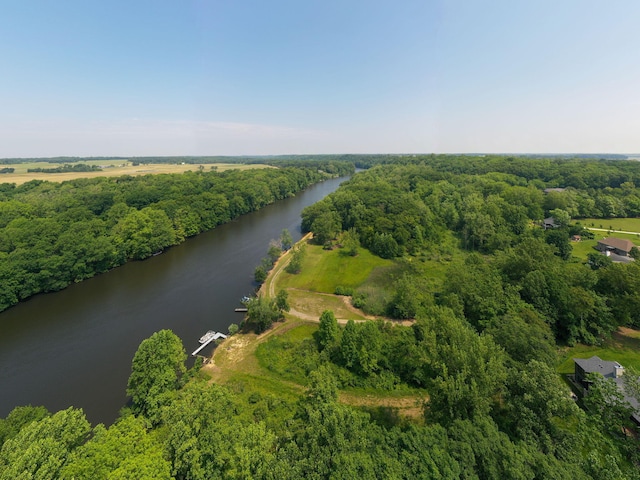 14170 Spring Valley Ct, Niles, MI 49120 - aerial view of property and surrounding area with a large body of water and a heavily wooded area
