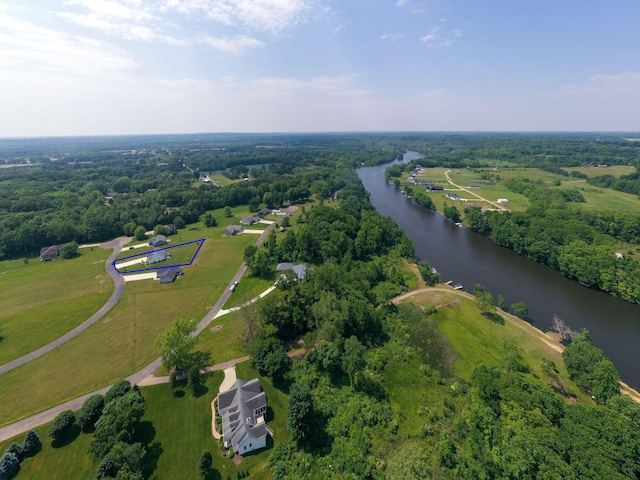 14170 Spring Valley Ct, Niles, MI 49120 - aerial overview of property's location with a nearby body of water