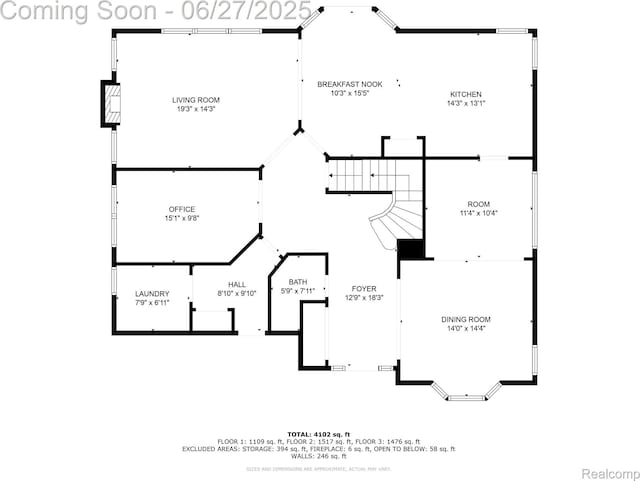 6060 Balmoral Way, Commerce Twp, MI 48382 - view of floor plan / room layout