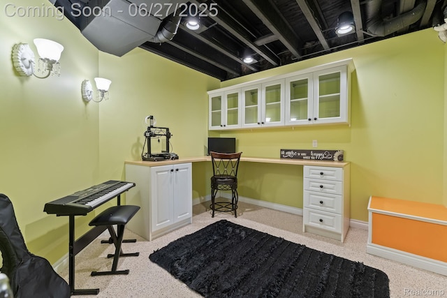 6060 Balmoral Way, Commerce Twp, MI 48382 - office area with baseboards and light colored carpet