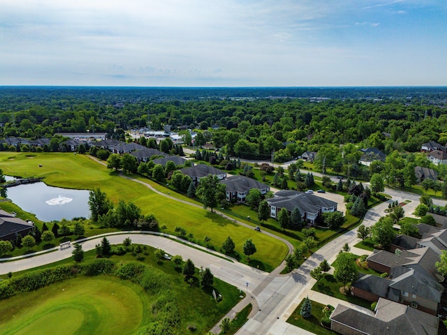 6733 Boulder Pointe Dr, Washington, MI 48094 - aerial perspective of suburban area featuring a nearby body of water and a golf club