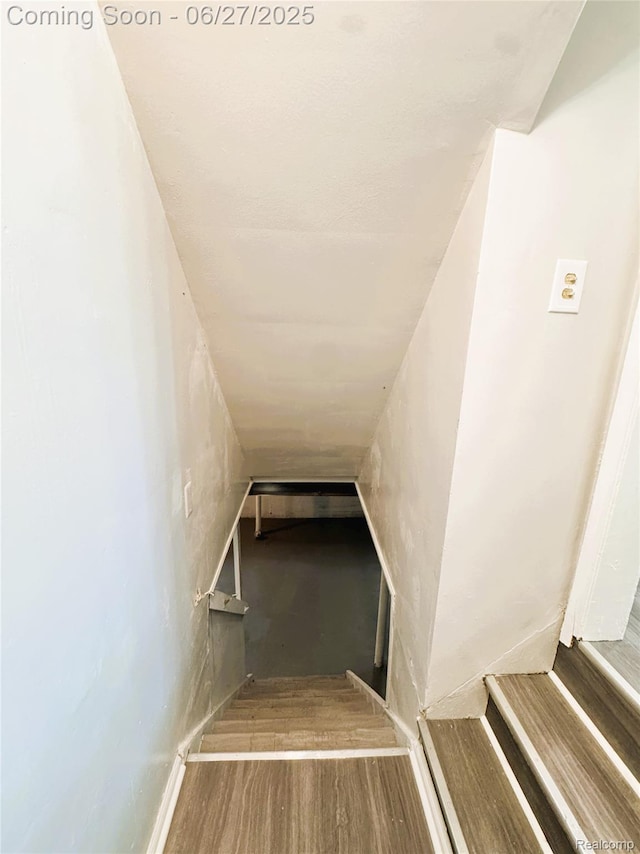 9646 Ward St, Dearborn, MI 48227 - staircase with wood finished floors