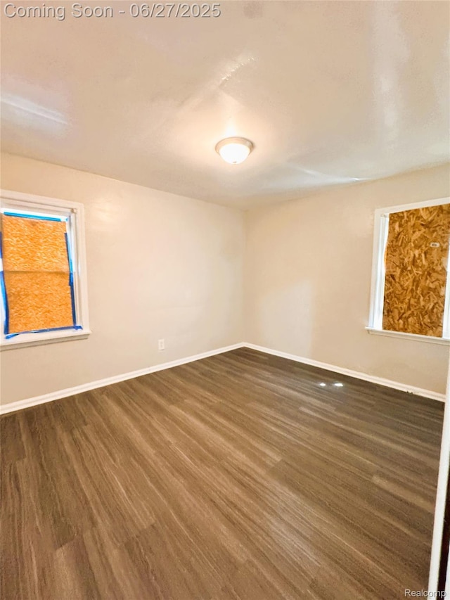 9646 Ward St, Dearborn, MI 48227 - spare room featuring wood finished floors