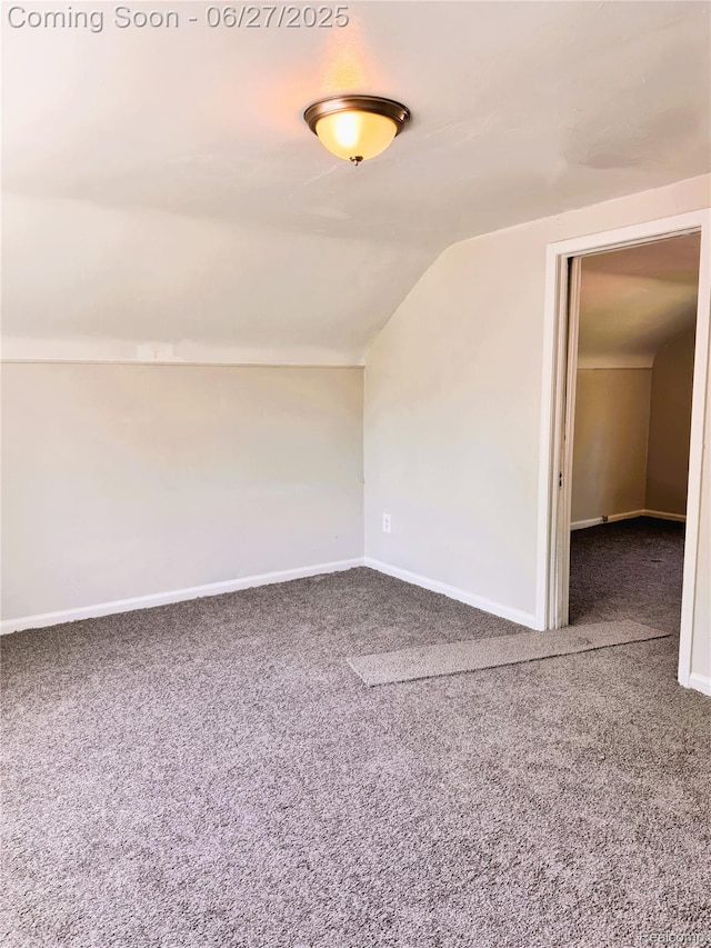 9646 Ward St, Dearborn, MI 48227 - spare room with carpet flooring and vaulted ceiling