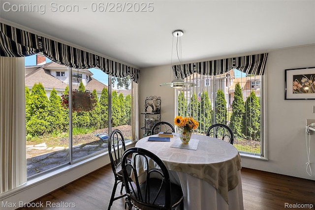 4848 Willow Ln, Orchard Lake, MI 48324 - dining space with dark wood-type flooring