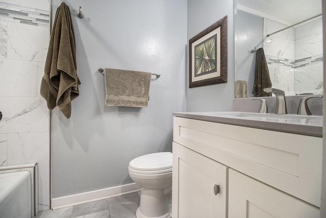 1917 Benjamin Ave, Kalamazoo, MI 49008 - full bathroom featuring vanity and marble finish flooring