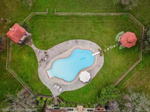 9601 Kier Rd, Holly, MI 48442 - aerial view of a pool