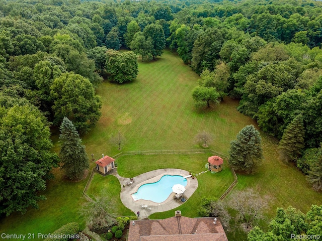 9601 Kier Rd, Holly, MI 48442 - bird's eye view of a pool