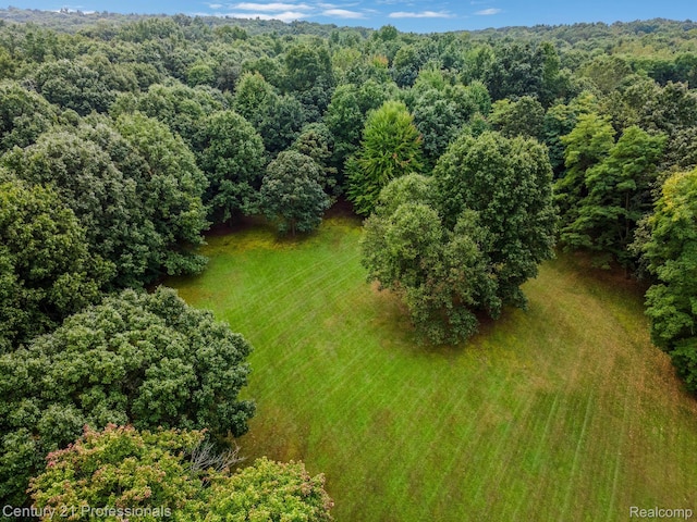 9601 Kier Rd, Holly, MI 48442 - aerial view of a heavily wooded area